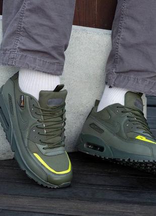 Чоловічі кросівки nike kylie air max 90 x cordura haki на зиму якісного матеріалу, стильні та зручні кросівки на кожен день
