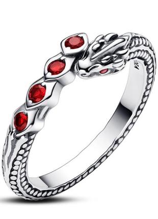 Серебрянное кольцо дракон пандора серебро 925 pandora