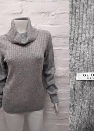 Globus cashmere кашемировый меланжевый свитер в рубчик