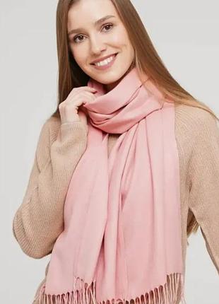 Шерстяной палантин шарф frangi 100% шерсть индия