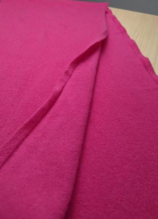 Шарф розовый ангора шерсть широкий теплый длинный3 фото