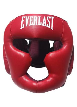 Шолом-маска тренувальна карате everlast профи xl стрейч червоний