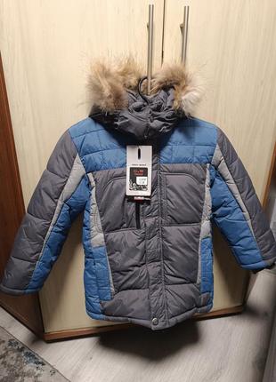 Зимняя куртка на мальчика gray wolf 122