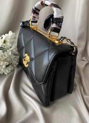 Сумка chanel black gold6 фото