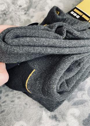 Теплі шкарпетки cat caterpillar 39 40 41 42 cordura оригінал робочі міцні носки сірі чорні німеччина9 фото
