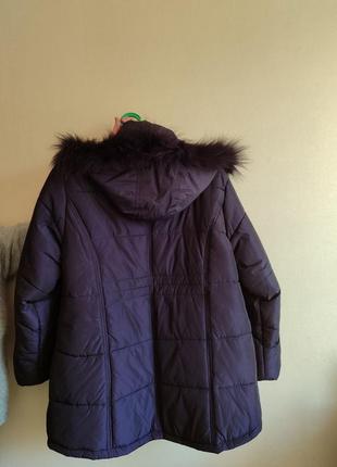 Теплая курточка пуховик большого размера3 фото