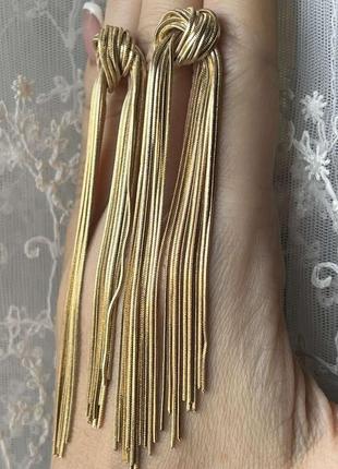 Шикарні модні довгі сережки вісюльки для створення неповторного образу2 фото