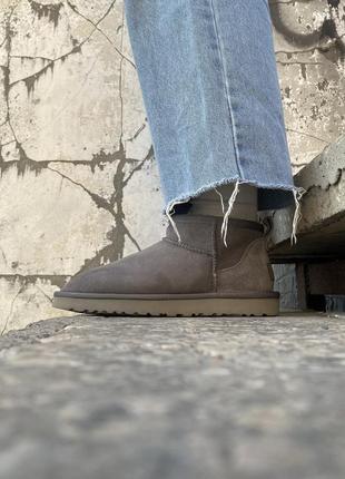 Уггі ugg classic ultra mini grey6 фото