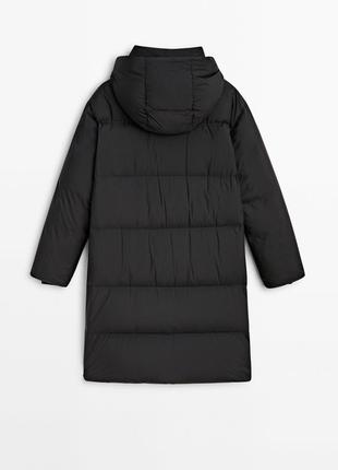 Натуральний пуховик пуфер куртка massimo dutti 6706/804