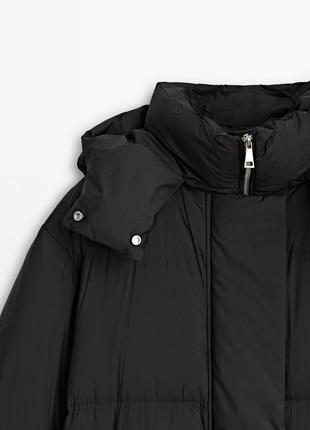 Натуральний пуховик пуфер куртка massimo dutti 6706/804