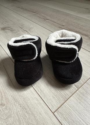 Теплі зручні вельветові черевики для малюка 3-6 міс/10,5 см3 фото
