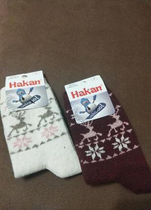 Шерстяні шкарпетки для дівчинки розмір 181 фото
