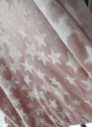 Велюровая пижамная, домашняя розовая футболка в принт звёзд george (размер 36-38)7 фото