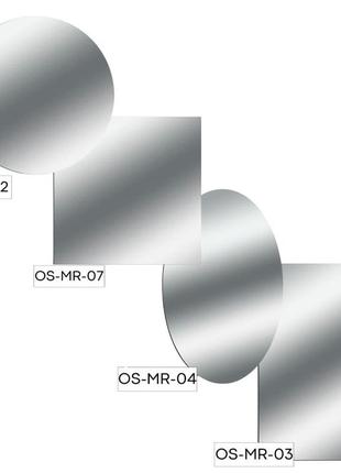 Акрилове дзеркало, неб'ється, на самоклейці, круг 330х330х2мм sw-000007509 фото