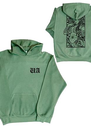 Милитари теплая толстовка худи хаки военная девушка 2xs-2xl