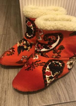 Теплые тапки
