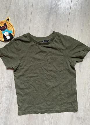 Новая футболка цвет хаки защитный george для мальчика