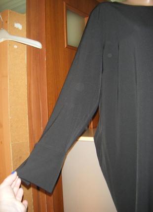 Комфортное черное прямое платье, размер 52 - 18 - хl4 фото