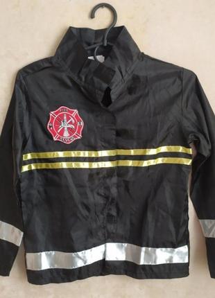 Куртка пожарного костюм пожарника профессии карнавальный
