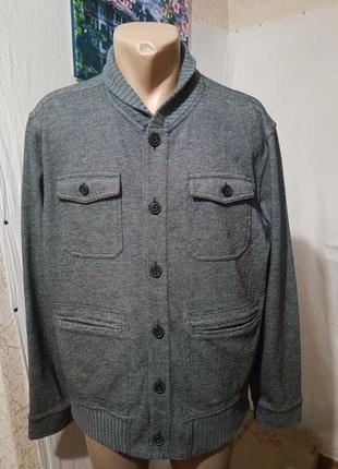 Мужская серая текстильная куртка р. 50 xl