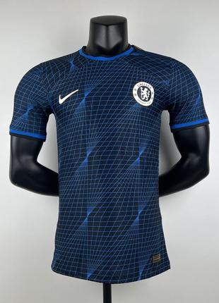 Футболка chelsea nike 23/24 выездная игровая футбольная форма mudryk экипировка челси мудрик найк