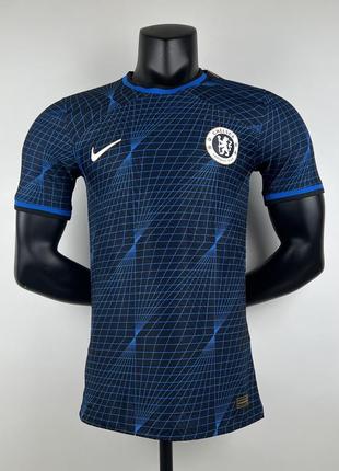 Футболка chelsea nike 23/24 виїзна ігрова футбольна форма mudryk екіпіровка челсі мудрик найк