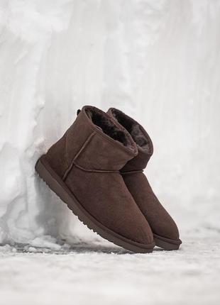 👟 угги ugg classic mini chocolate / наложка bs👟1 фото