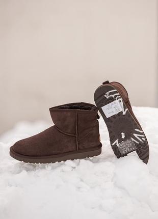 👟 угги ugg classic mini chocolate / наложка bs👟5 фото