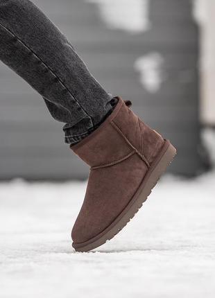 👟 угги ugg classic mini chocolate / наложка bs👟8 фото