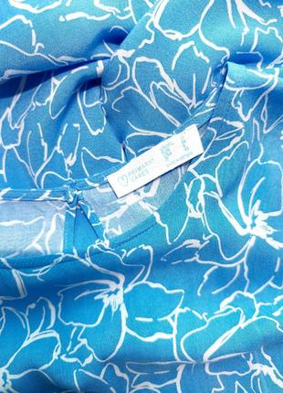 Платье миди нежно голубое в цветочный принт от primark6 фото