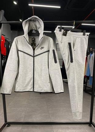 Спортивный костюм серый nike tech grey оригинал y2k/ drill/sk82 фото