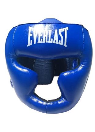 Шлем-маска тренировочная каратэ everlast профи xl стрейч синий