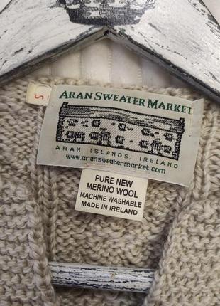 Ирландский шерстяной свитер aran sweater market p s8 фото