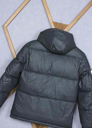 Куртка чоловіча зимова синтепон молодіжна еко шкіра норма (l-xl-2xl-3xl-4xl) amodeski-це мода та стиль7 фото
