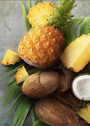 Алмазна мозаїка strateg преміум ананас та кокос розміром 30х40 см (heg86032)