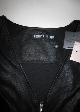 Новий чорний комбінезон із шортами екошкіра3 фото