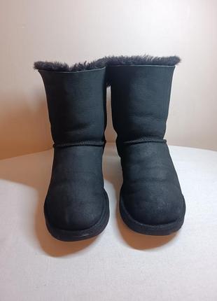 Угги женские ugg short bailey bow classic 2 black4 фото