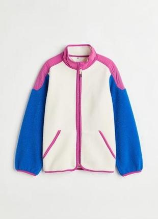 Куртка курточка флисовая кофта меховушка тедди кофта для девочки оригинал h&amp;m