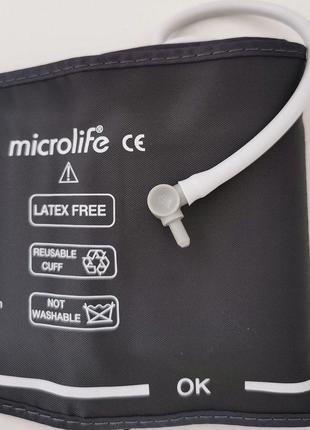 Манжета оригинал microlife 22-42см + коннектор для автомат. и полуавтомат. тонометров с одной трубкой серая