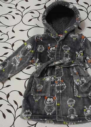 Халат теплый на мальчика 2-3 лет, фирменный
