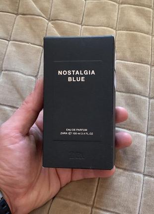 Духи мужские zara nostalgia blue 100ml , новые запечатанные