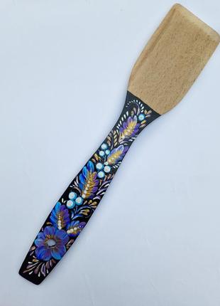 Лопатка расписная для кухни деревянная лопатка расписная ручная роспись декор для...