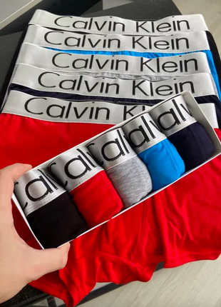 Мужской набор турсов 5 шт кельвин кляйн трусы calvin klein