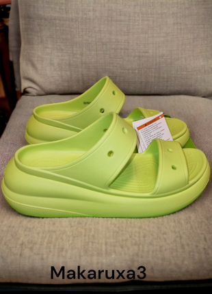 Шлепки на платформе crocs crush w11-42/43-27/28cm