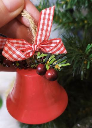 3 шт новорічний декор дзвоники колокольчик