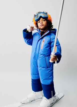 Синій зимовий комбінезон на дівчинку zara ski
