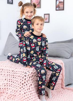 🎄🎄🎄 пижама новогодняя теплая пижама с начесом хлопковая пижамка
