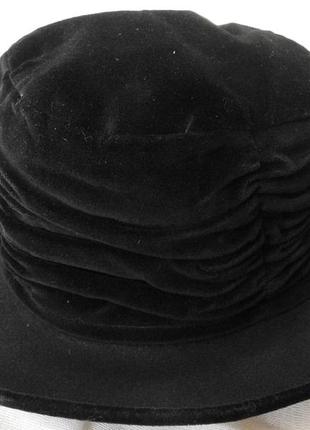 Женская черная шляпа из фетра с полями. р.57 (m) англия3 фото