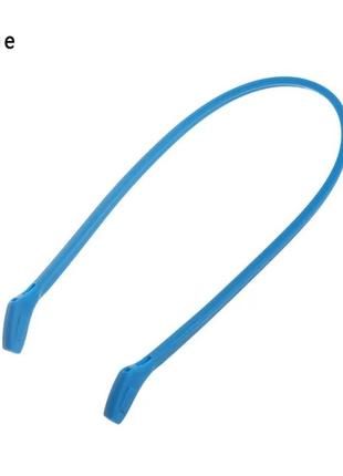 Силіконовий шнурок для очків (блакитний)