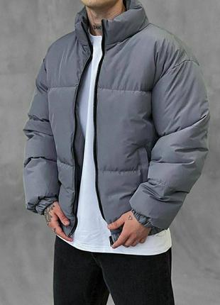 Теплая мужская куртка (пуховик)3 фото